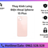 Thay kính lưng iPhone 15 Plus
