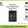 Thay pin Redmi Note 9 Pro