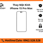 Thay mặt kính iPhone 15 Pro Max