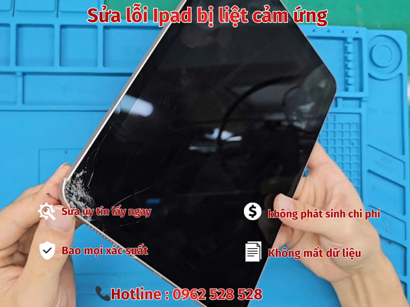 Sửa lỗi Ipad bị liệt cảm ứng
