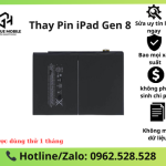 Thay pin iPad Gen 8 ( 2020) chính hãng | lấy ngay, bảo hành dài hạn
