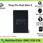 Thay pin iPad mini 5 chính hãng, uy tín Tại Hà Nội - lấy ngay