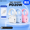 RII Bộ sạc nhanh 20W chuẩn PD dùng cho Iphone, Samsung, Oppo.....