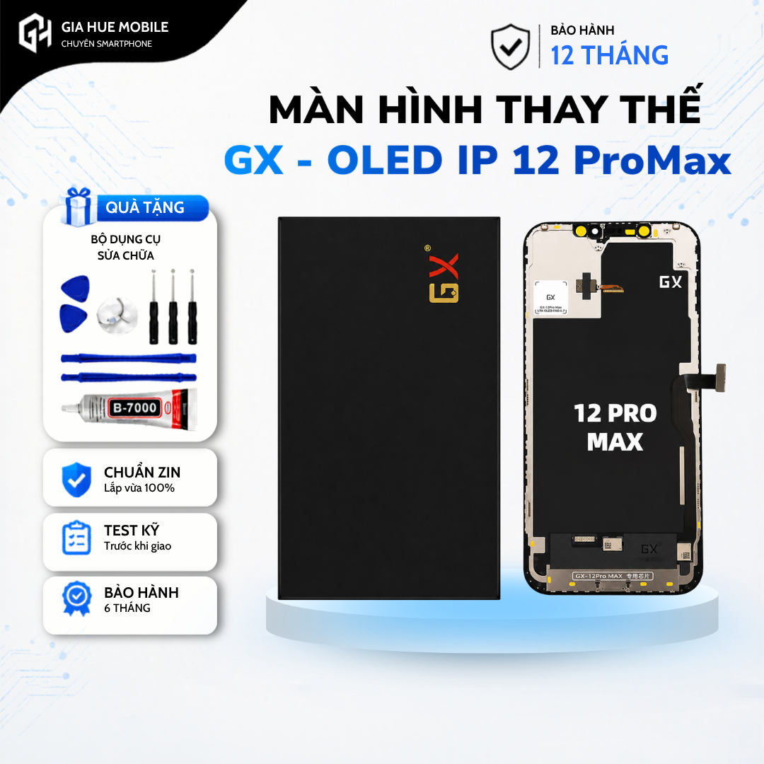Màn Hình Linh Kiện GX-OLED IPhone 12 Pro Max