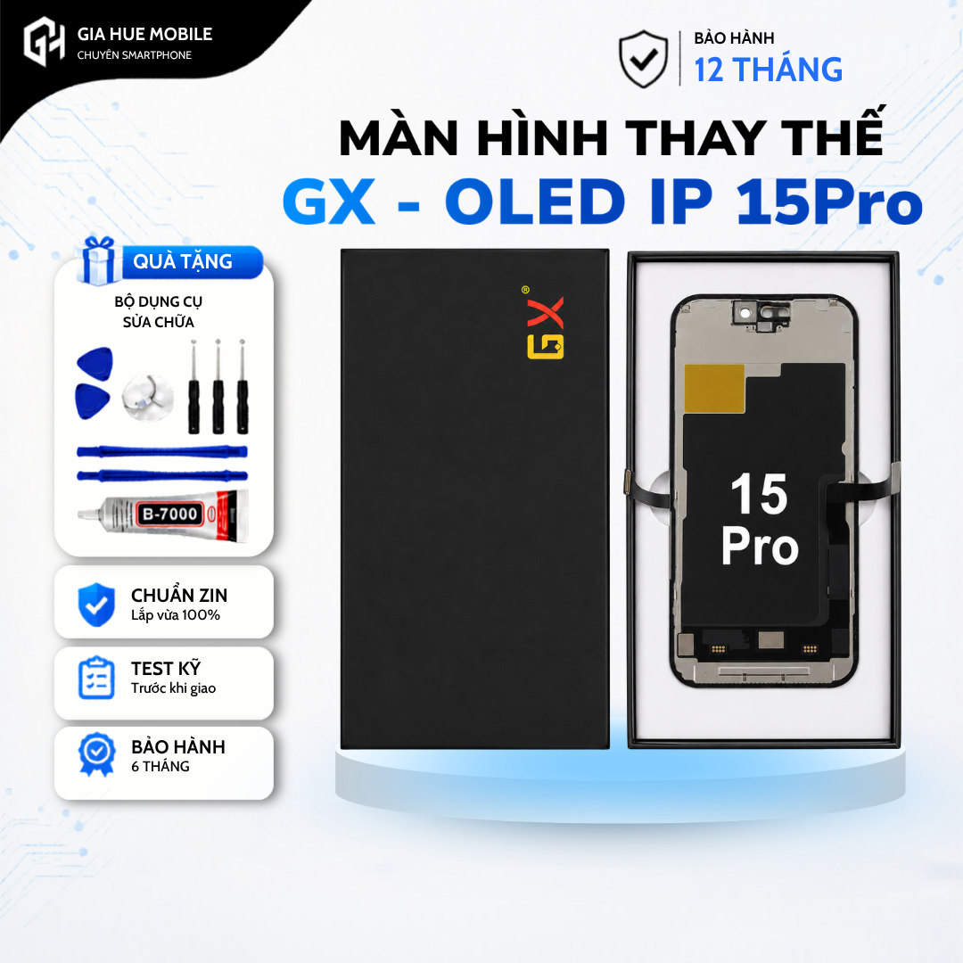 Màn Hình Linh Kiện GX-OLED IPhone 15 Pro